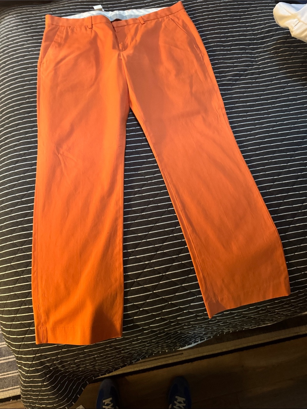 Express Men Orange Photographer Dress Pants